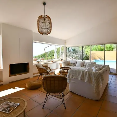 别墅 Palmsprings Stunning Sea View & Private Pool Les Salettes